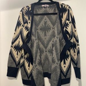 Blue & Cream Cardigan